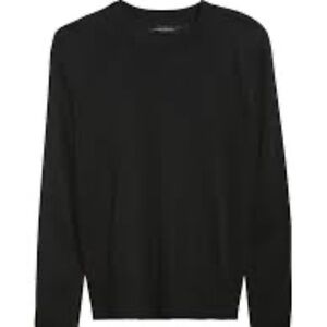 Banana Republic Silk Cashmere Crew Neck Long Sleeve Relaxed Sweater